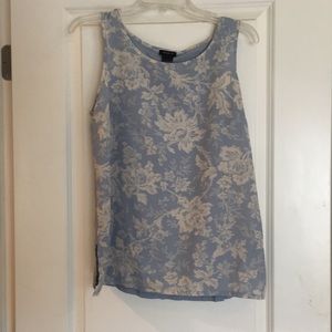 Flowy blue tank